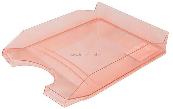 Zásuvka na spisy OFFICE Products, transparentní červená