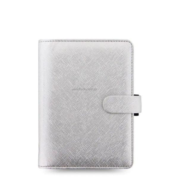 Diář FILOFAX Saffiano Metallic, osobní, silver