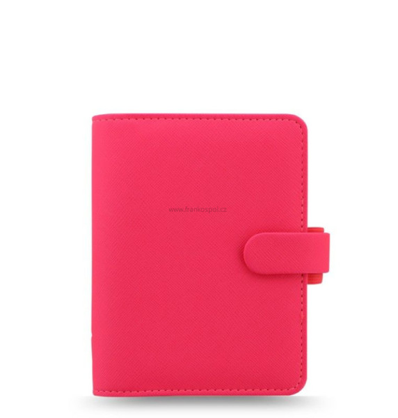 Diář FILOFAX Saffiano Fluoro, kapesní, růžový