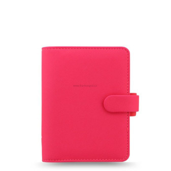 Diář FILOFAX Saffiano Fluoro, kapesní, růžový