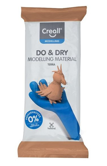 Modelovací hmota CREALL DO&DRY, hypoalergenní, 1 kg, terakota