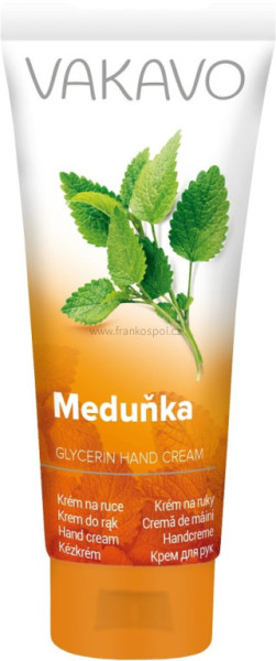 Krém na ruce VAKAVO Meduňka, 100 ml