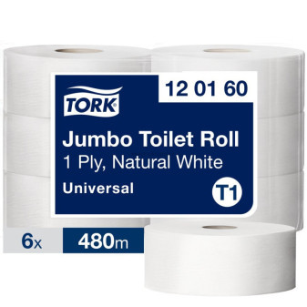 Toaletní papír TORK T1 Universal Jumbo, 6 ks