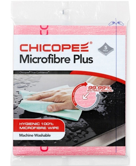 Utěrka CHICOPEE Microfibre Plus, 34 x 40 cm, červená