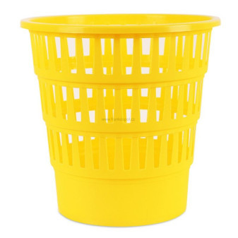 Odpadkový koš OFFICE Products, 16l, perforovaný, žlutý