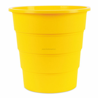 Odpadkový koš OFFICE Products, 16l, plný, žlutý