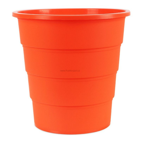 Odpadkový koš OFFICE Products, 16l, plný, oranžový