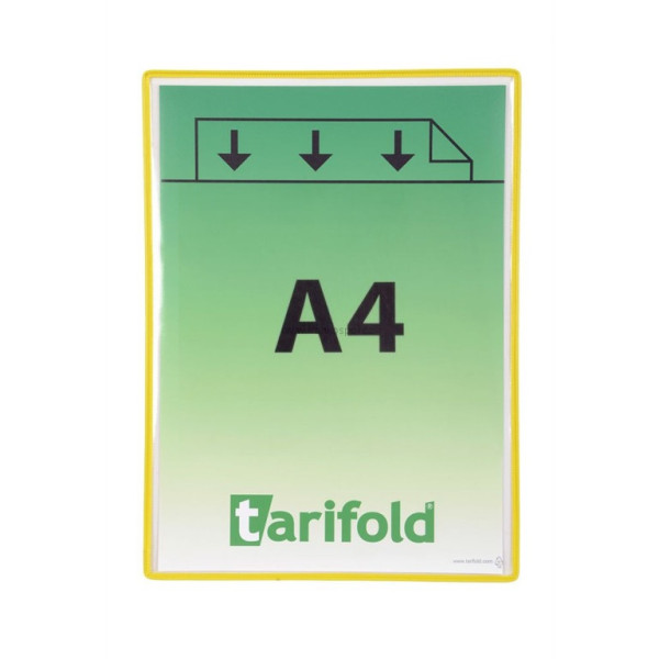 Samolepící rámeček TARIFOLD s kapsou, A4, žlutý
