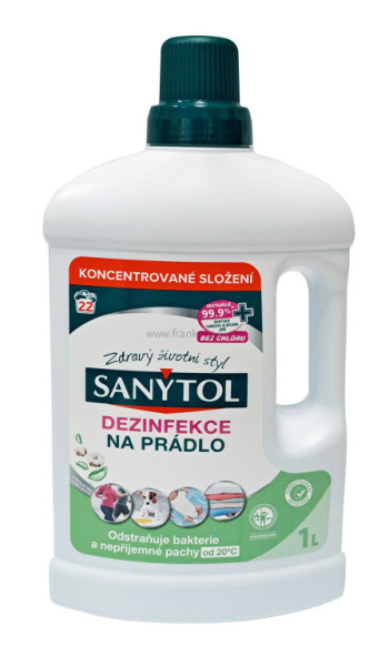 SANYTOL dezinfekce na prádlo, 1 l, aloe vera