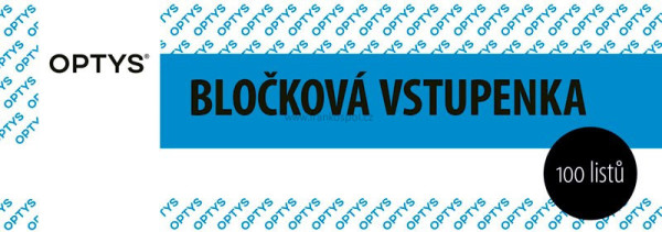 Bločková vstupenka, 100 listů