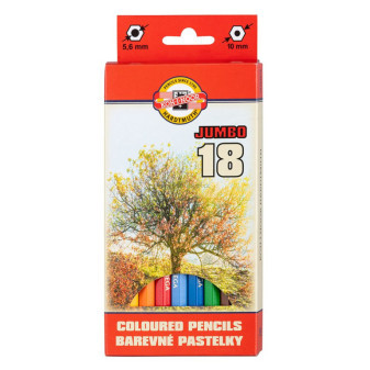 Pastelky KOH-I-NOOR Jumbo 3383, 18 barev