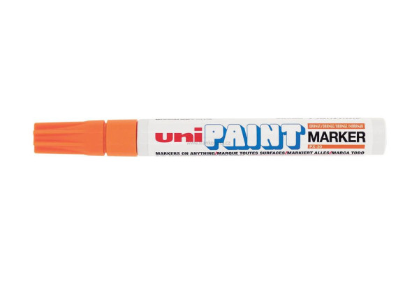 Lakový popisovač UNI Paint Medium, 2,2-2,8 mm, oranžový