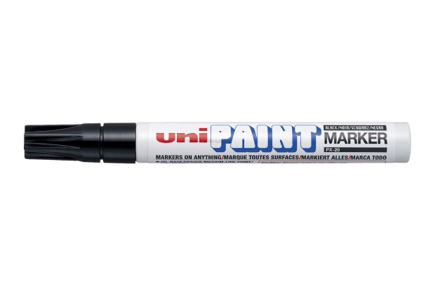 Lakový popisovač UNI Paint Medium, 2,2-2,8 mm, černý