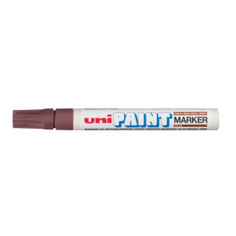 Lakový popisovač UNI Paint Medium, 2,2-2,8 mm, hnědý