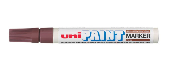 Lakový popisovač UNI Paint Medium, 2,2-2,8 mm, hnědý