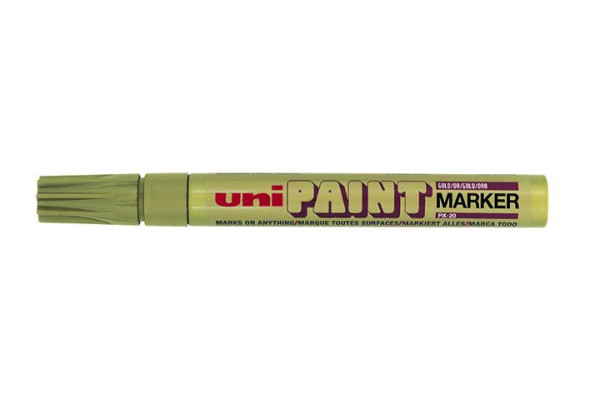 Lakový popisovač UNI Paint Medium, 2,2-2,8 mm, zlatý