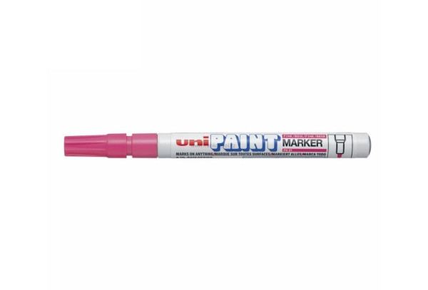 Lakový popisovač UNI Paint Fine, 0,8-1,2 mm, růžový