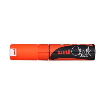 Křídový popisovač UNI Chalk Marker, 8 mm, fluo oranžový