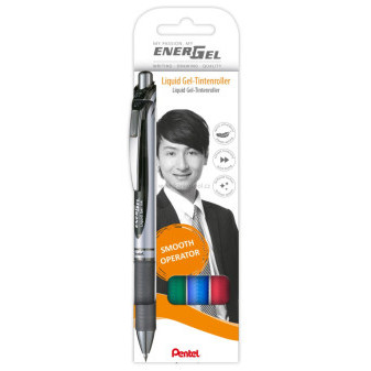 Gelový roller PENTEL EnerGel BL77, sada 4 barev