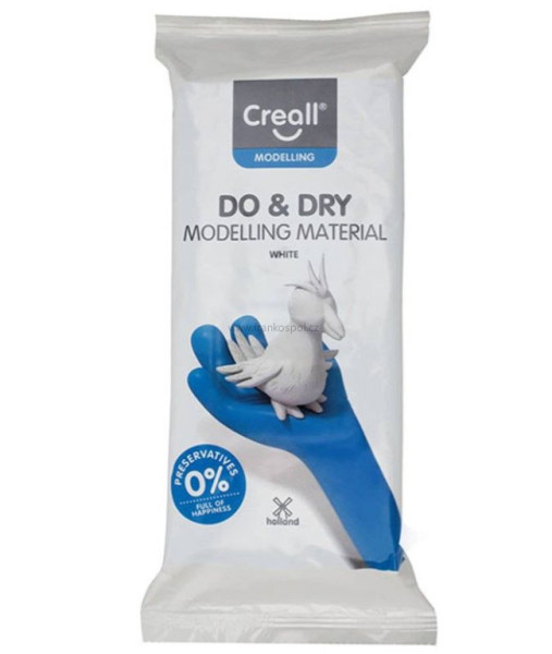 Modelovací hmota CREALL DO&DRY, hypoalergenní, 0,5 kg, bílá