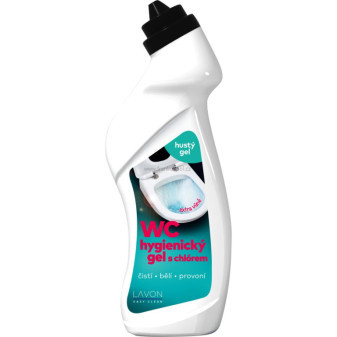 WC LAVON hygienický gel s chlórem, 750 ml