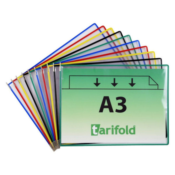 Závěsný rámeček TARIFOLD s kapsou, A3, mix barev
