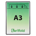 Samolepící rámeček TARIFOLD s kapsou, A3, černý