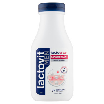 Sprchový gel LACTOVIT MEN 3v1 Lactourea, regenerační, 300 ml