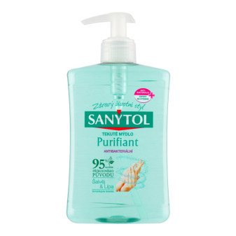 SANYTOL tekuté antibakteriální mýdlo, 500 ml, Purifiant