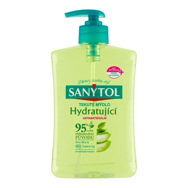 SANYTOL tekuté antibakteriální mýdlo, 500 ml, hydratující