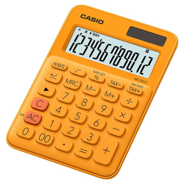 Kalkulačka CASIO MS 20UC RG, oranžová