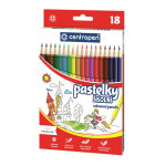 Pastelky CENTROPEN 18 barev, šestihranné