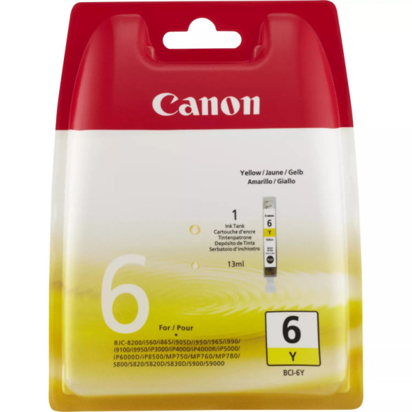 Cartridge CANON BCI-6Y Yellow, originální