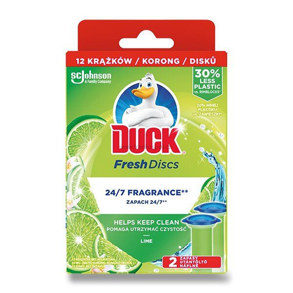 Čistič WC DUCK Fresh Discs, náhradní náplň, 2 x 36 ml