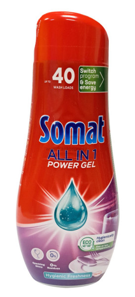 SOMAT gel do myčky All in One, Hygienic Freshness, 40 dávek, 720 ml