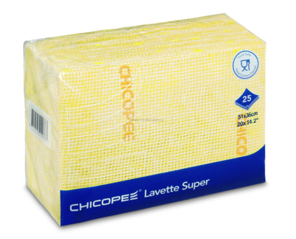 Utěrka CHICOPEE Lavette Super, 51 x 36 cm, žlutá