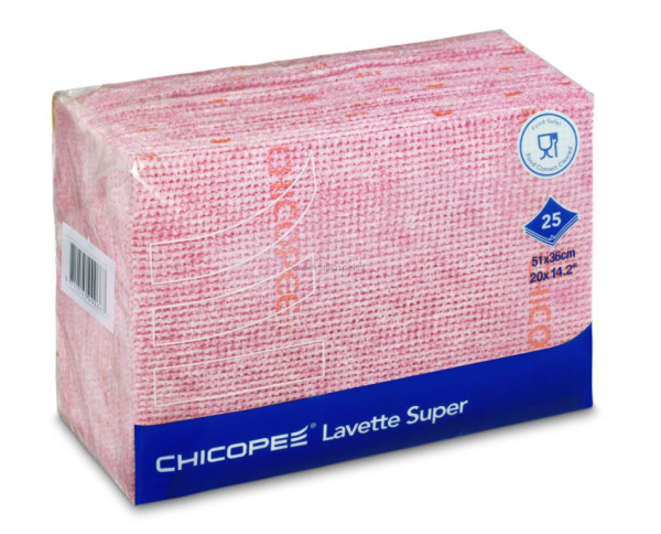 Utěrka CHICOPEE Lavette Super, 51 x 36 cm, červená