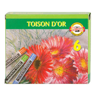 Suché pastely KOH-I-NOOR Toison d´or, 6 barev