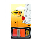 Samolepicí plastové záložky 3M Post-it Index, 43,2 x 25,4 mm, 50 lístků, oranžové