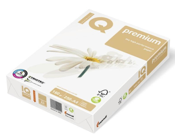 Xerografický papír IQ PREMIUM, 160g, A4