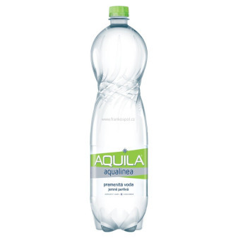 Pramenitá voda AQUILA Aqualinea, 6 x 1,5 l, jemně perlivá