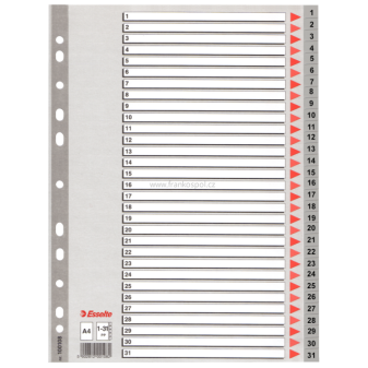 Rozdružovač ESSELTE A4, 1-31