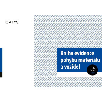 Kniha evidence pohybu materiálu a vozidel, A4, 96 listů