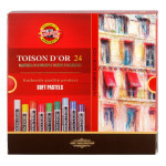 Suché pastely KOH-I-NOOR Toison d´or, 24 barev