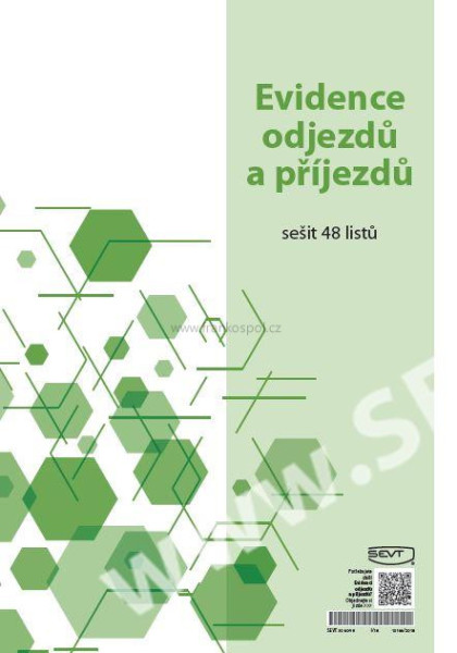 Evidence odjezdů a příjezdů SEVT, A4, 48 listů