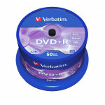 DVD+R Verbatim AZO Matt Silver 4.7GB 16x, cake box 50 ks