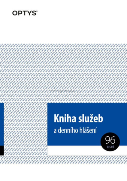 Kniha služeb a denního hlášení, A4, 96 listů