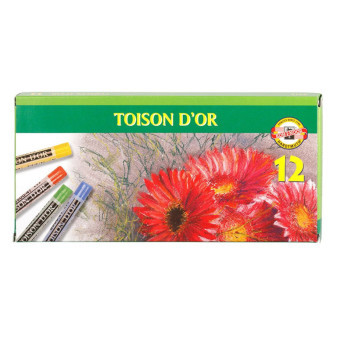 Suché pastely KOH-I-NOOR Toison d´or, 12 barev