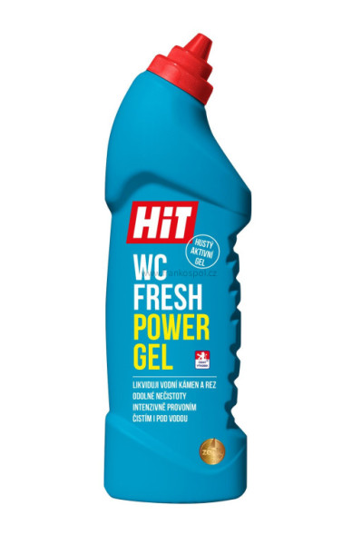 WC HIT fresh power gel, tekutý čistič, 750 g