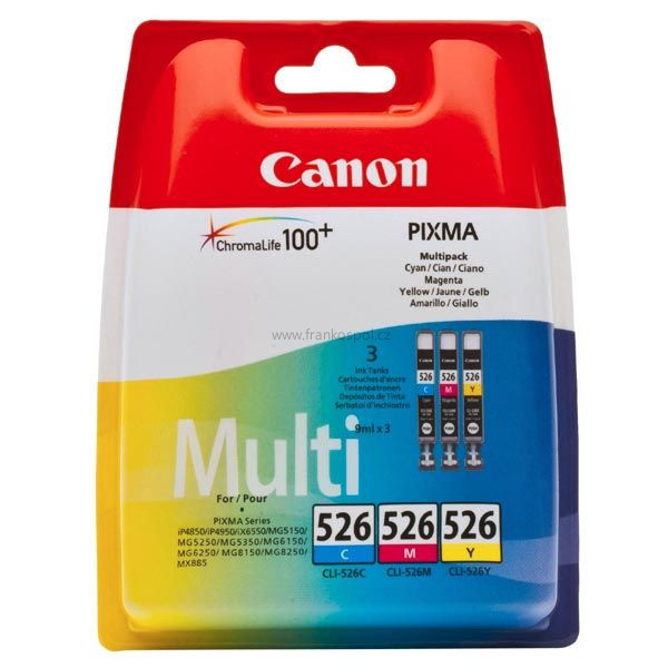 Cartridge CANON CLI-526CMY CMY pack, originální